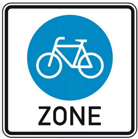                                                     Verkehrszeichen_Fahrradzone                                    